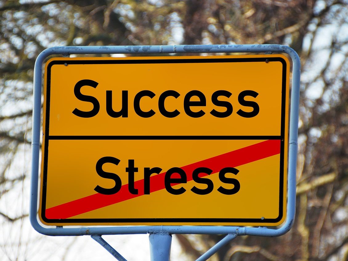 place-name sign, success, stress